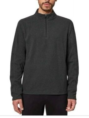 Mondetta Men S Knit 1/4 Zip Pullover black Size Medium